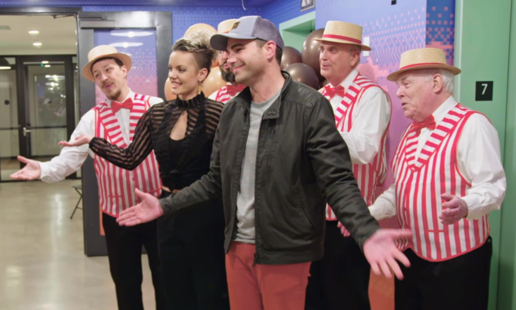 Vocal Capital appearing on Mark Rober's Revengineers